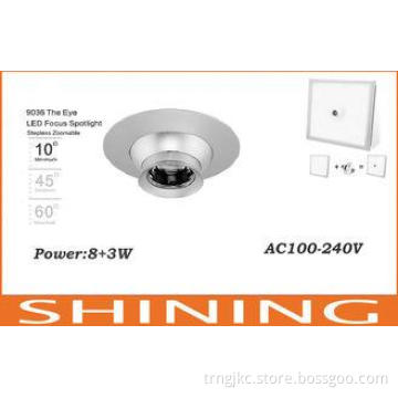 Eco Friendly 60 3W Cree Focusable LED light , 6000K Indoor